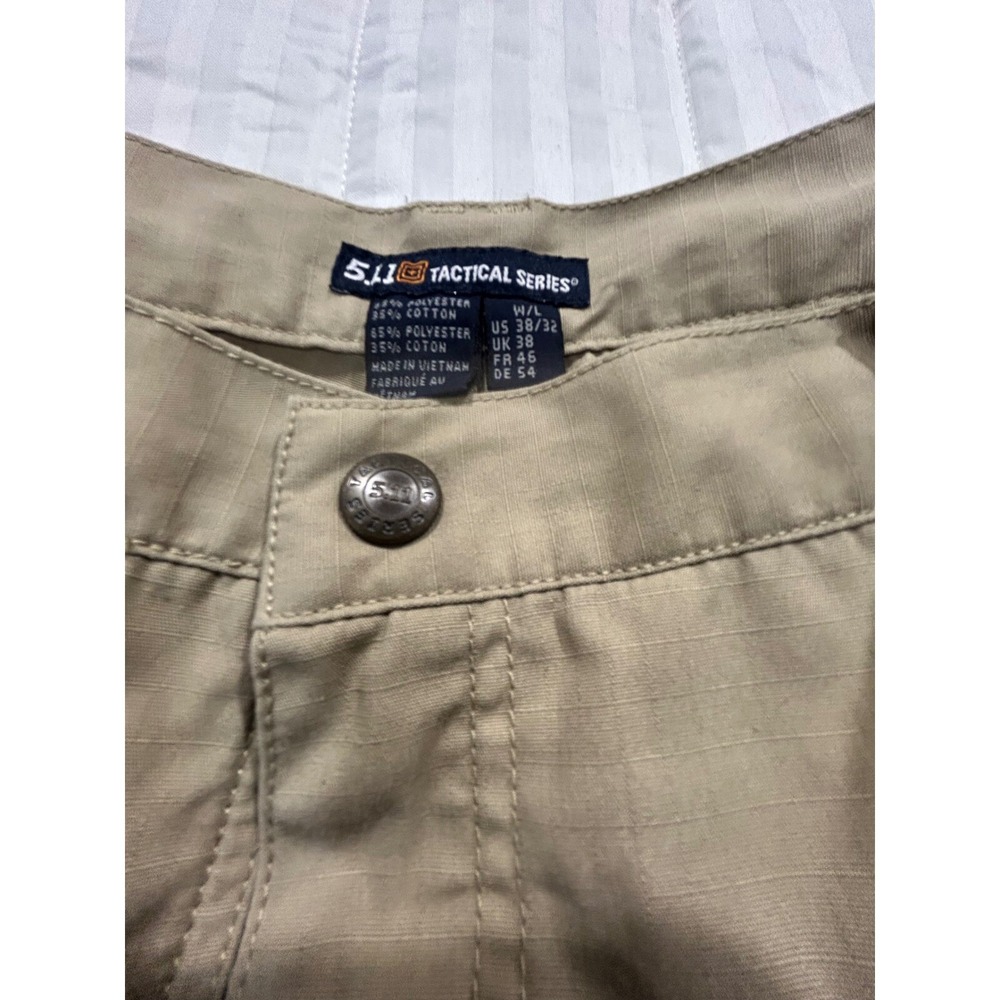 5.11 Tactical Cargo Pants Relaxed Fit Outdoor Work Hiking Khaki 38x32(455) - Picture 5 of 6